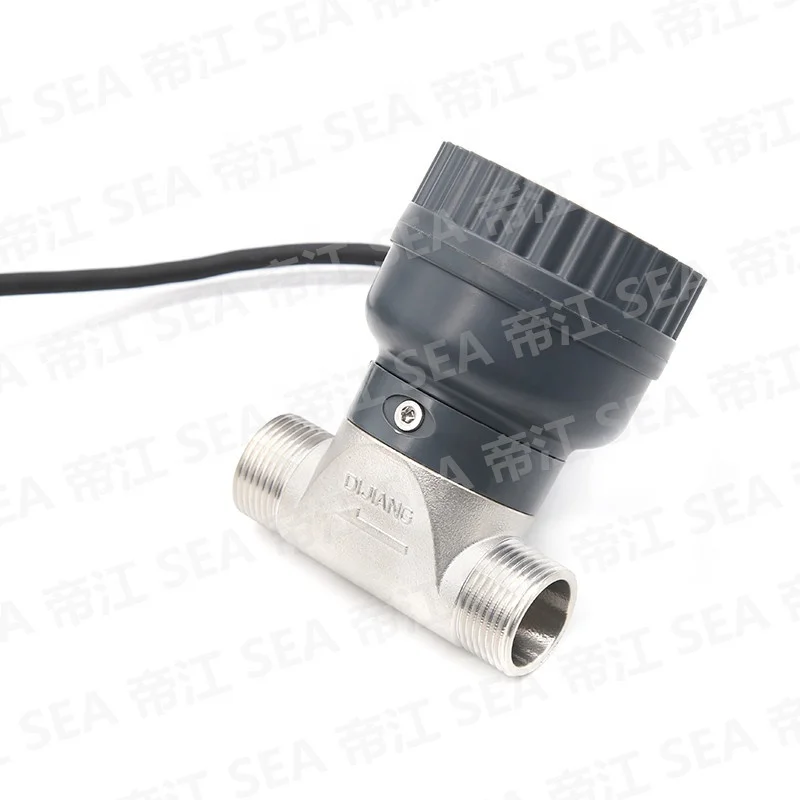 3/4 ''DN20 Pulse/485 сигнала электромагнетический расходомер жидкий сточной воды замер 5-150LPM крепеж из нержавеющей стали с ЖК-дисплеем