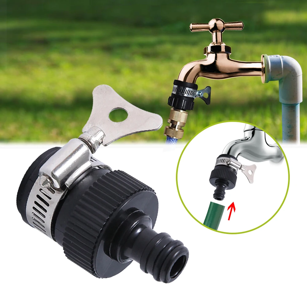 Indoor Universal Tap Connector Adapter Garden Kitchen Water Hose Pipe Joiner Irrigation Fitting Quick Adapter Connector