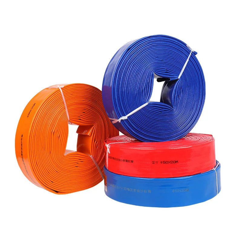 Agriculture Pvc layflat hose irrigation 4 inch 6 bar rubber hose pipe irrigation