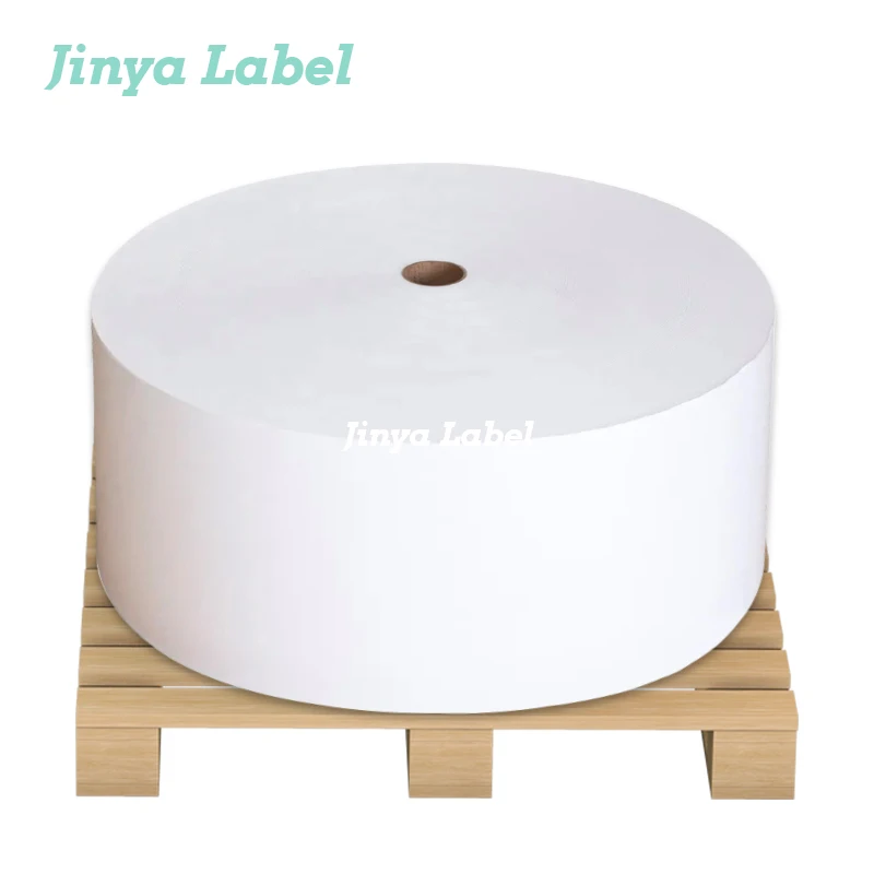 3 inch core sticker label rolls for UV printing matt pp paper label customized size waterproof vinyl stickers