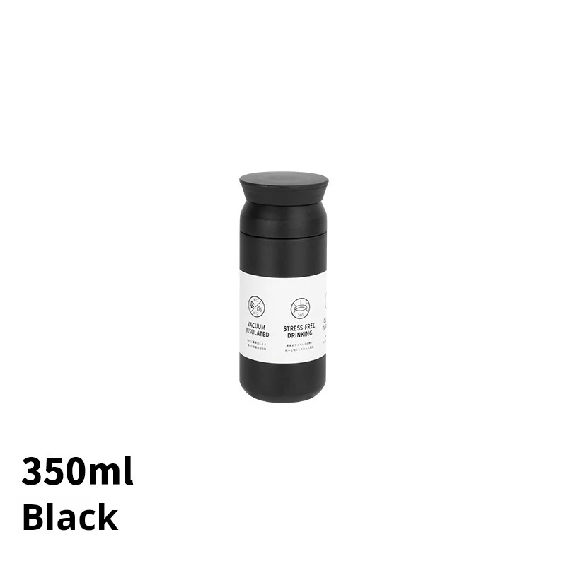 Outdoor 350ml Portable Tumbler 304 Stainless Steel Japanese Coffee Cup with Lid Smart Digital Vacuum Flask Office Kitchen Use