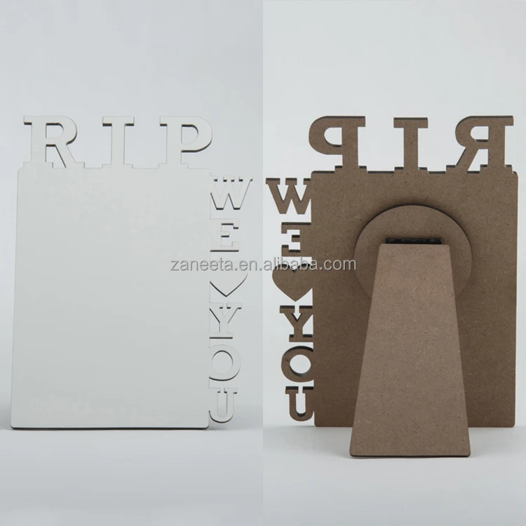 Custom Photo Frame Sublimation Blank MDF RIP Photo Frame