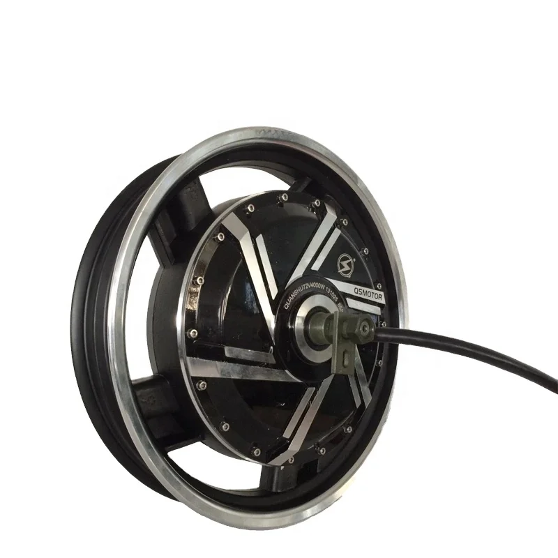 QS Motor 16*3.0inch 2000W 273 V3 70kph hot sale BLDC in wheel motor dual shaft hub motor for ectric scooter/ e-motorcycle
