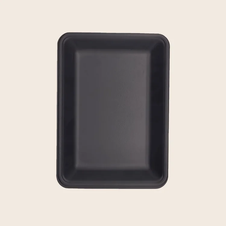 black foam tray