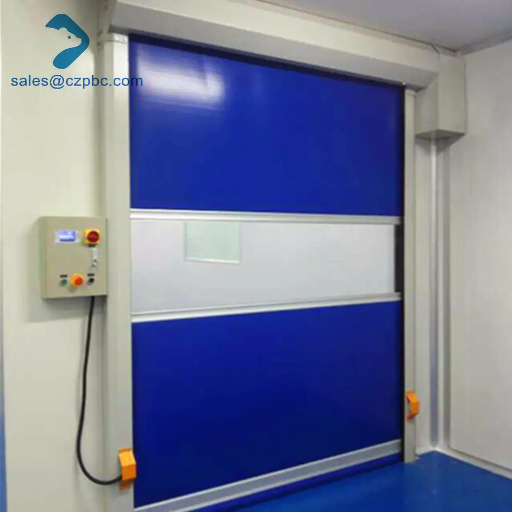 Industrial Roller Shutter Doors Plastic Roll up Door Cold Room Fast Shutter Doors For Factory