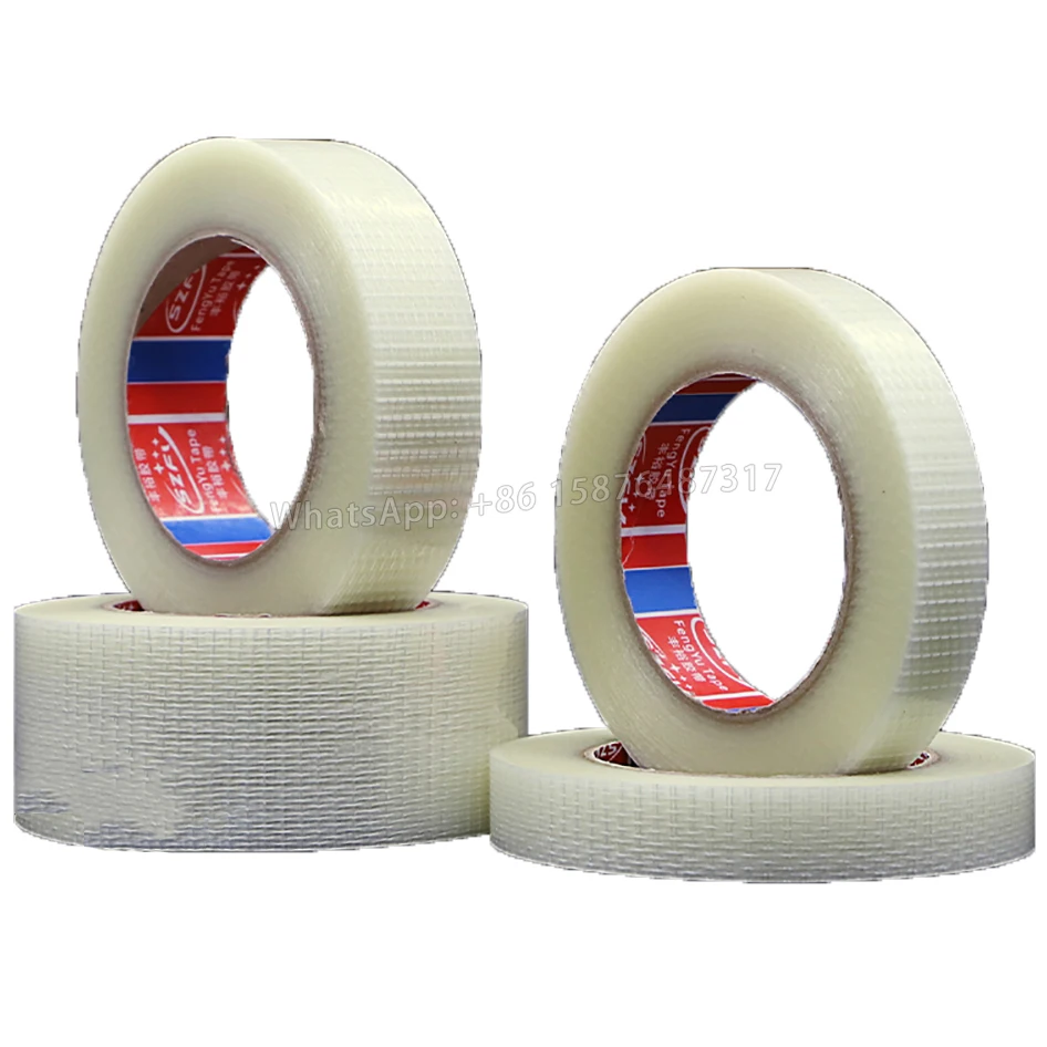 Fiber Tape, Strong High Viscosity Mesh Fiber Tape, Glass Fiber Tape For Fixing Lithium Electrical Appliances For Aircraft Models