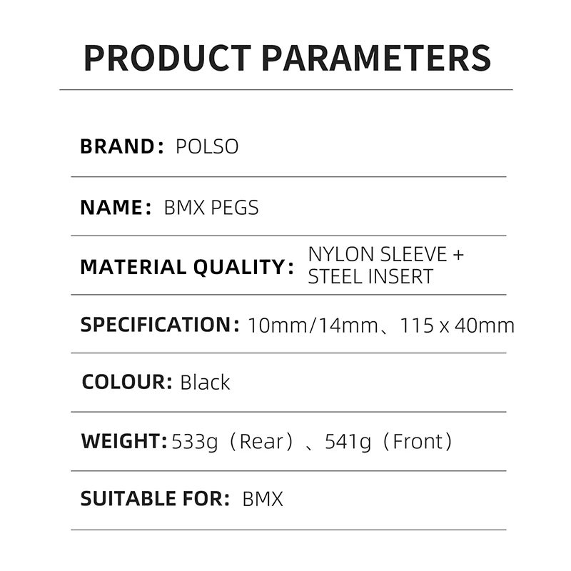 POLSO PD02 ЧПУ алюминиевая 7075 T6 велосипедная педаль оси BMX подножки для трюков и