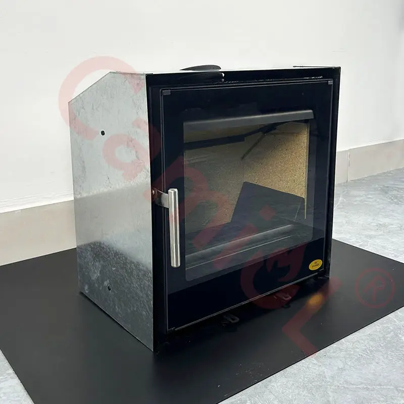 CAMIOL 7.5kw Modern European Style Indoor Household Heating Wood Burning Cast Iron Wood Stove