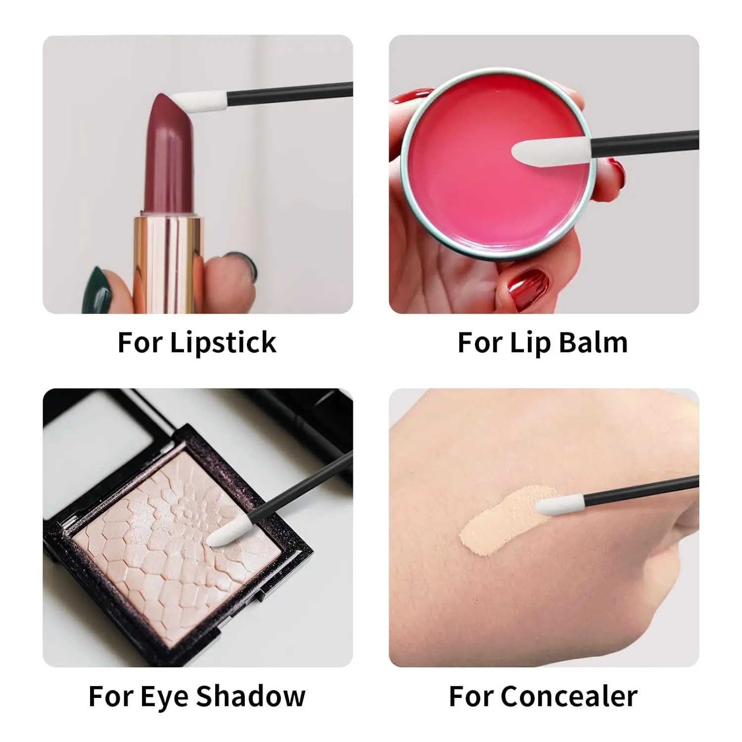 Lip Makeup Brushes Lipstick Lip Gloss Wands Black Lip Brush for Lipstick