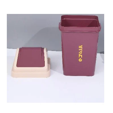 Yikeyou Factory New Design Trash Bin Swing-top Flip Cover Rectangle Wholesale Dustbin Box