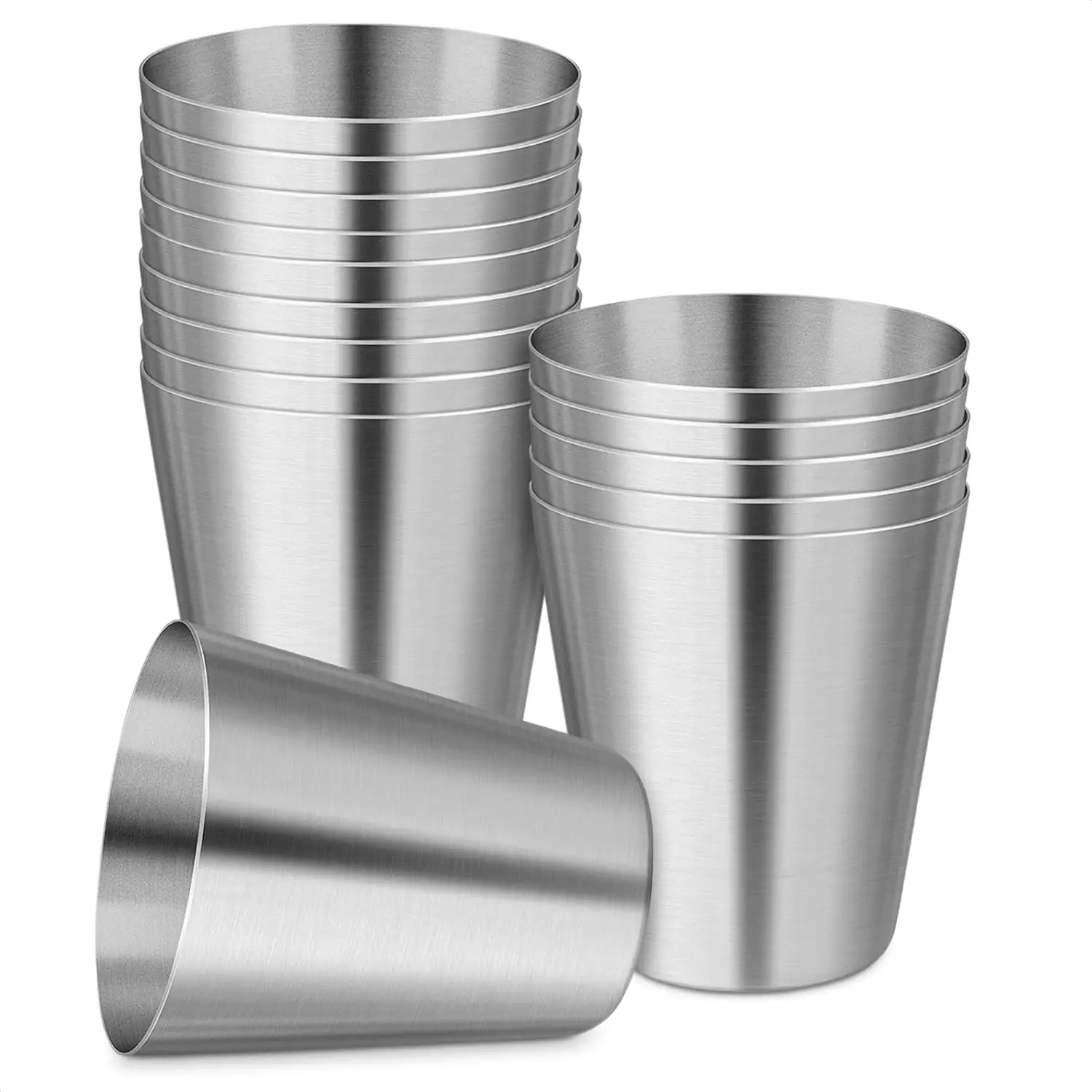 Stainless Steel Shot Glasses Drinking Vessel - 30 ml (1oz) Outdoor Camping Travel Cup
