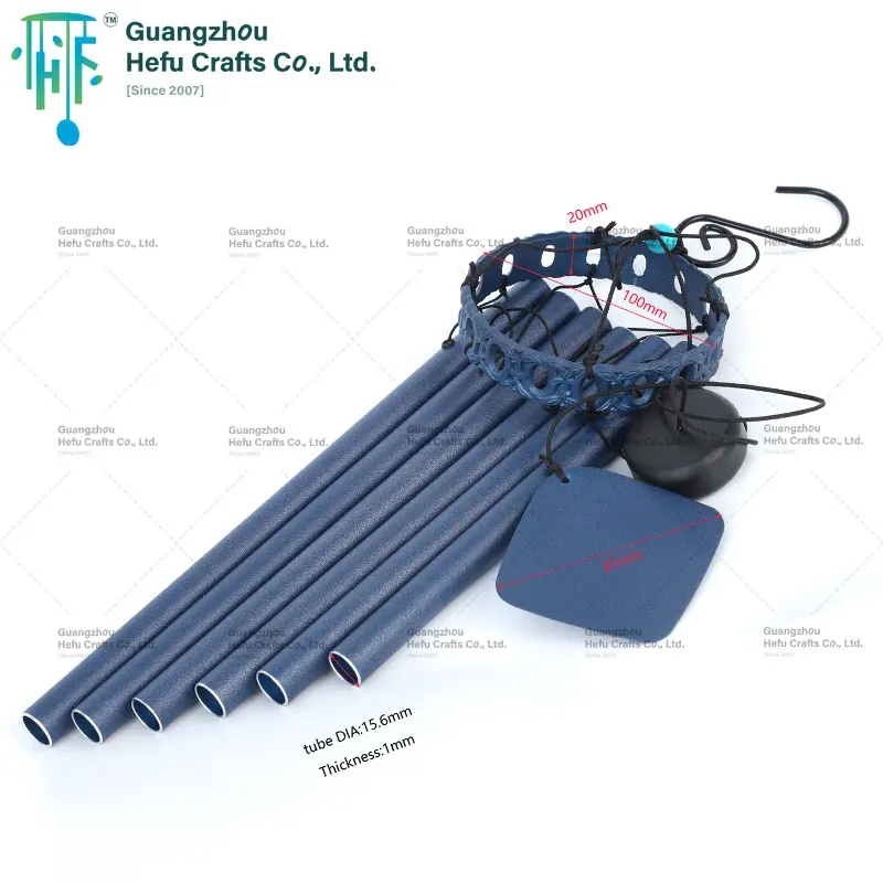HF Personalized Metal Wind Chimes Outdoors with aluminium tubes