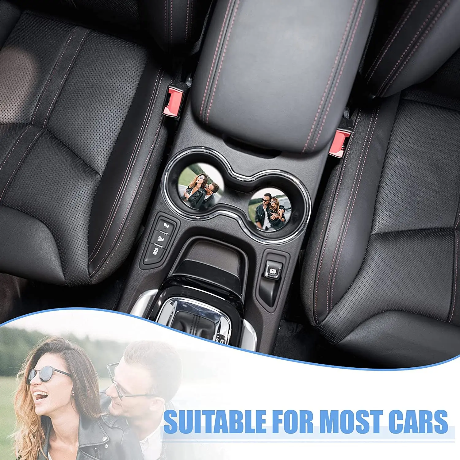 DIY Sublimation Blank MDF Wooden Car Coaster with Cork