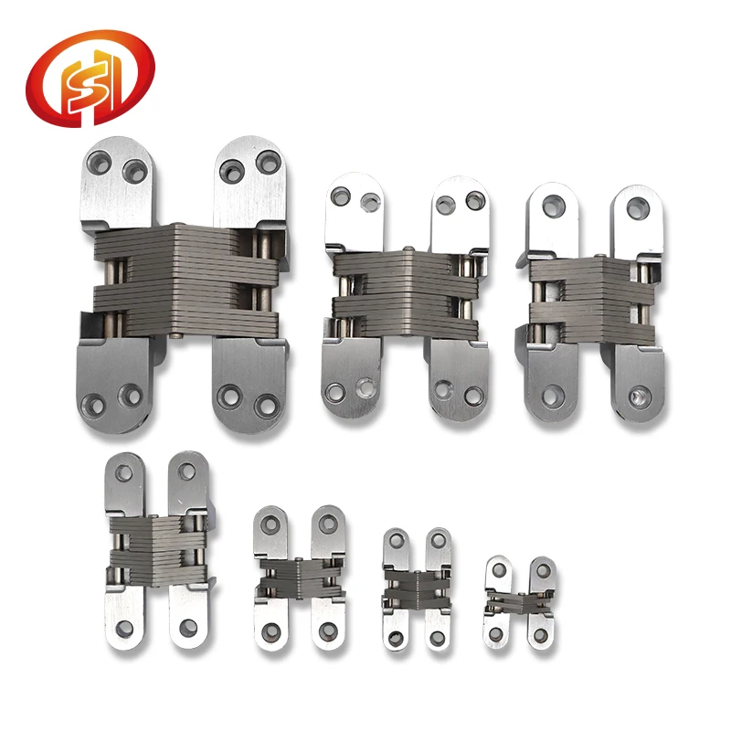 Furniture Hardware  Door Concealed Hinge Zinc Alloy Heavy Duty Hinges 180 degree Door Hinges