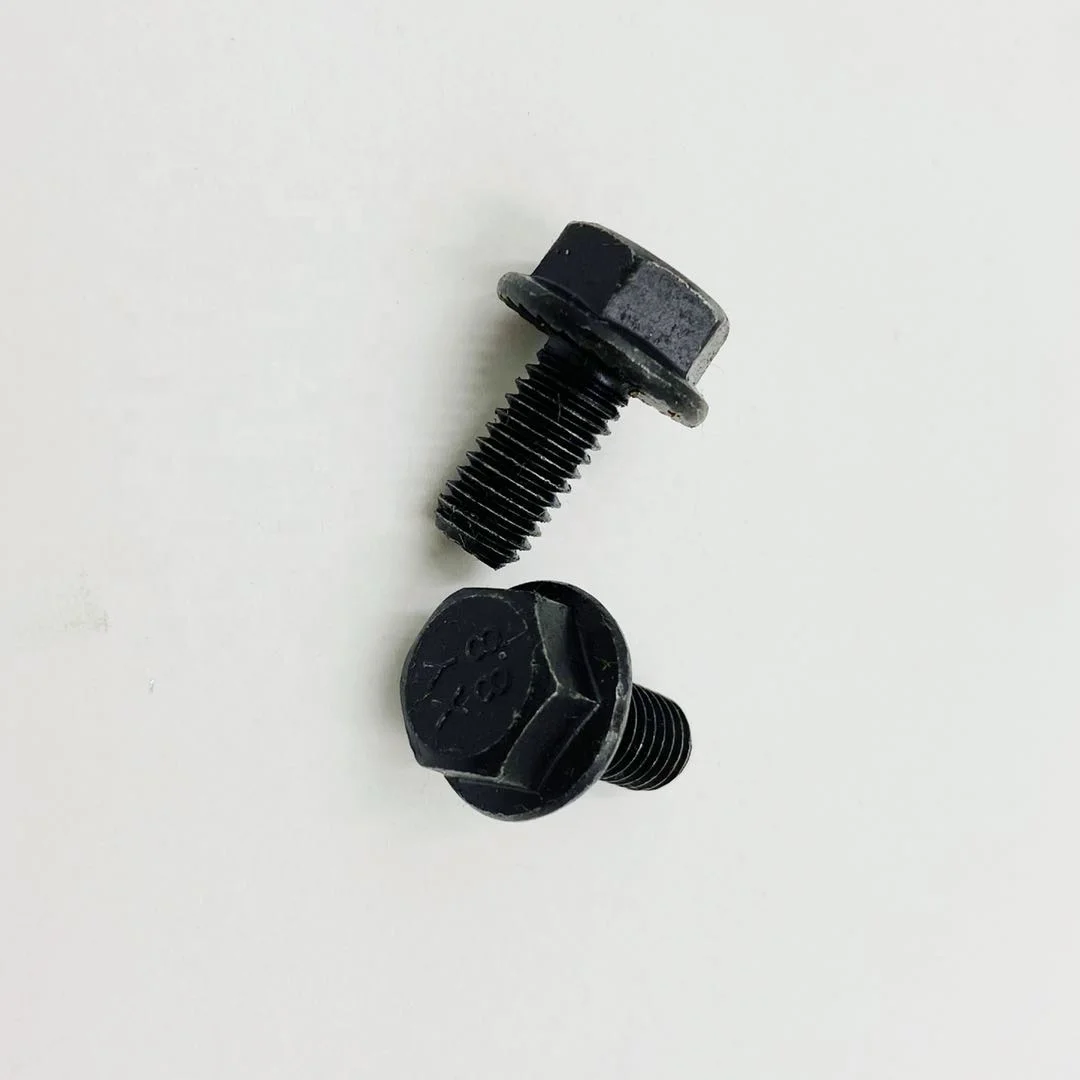 Hexagonal Flange Washer Head Bolt Auto Car Used Fastener Screw 8.8 Grade Black Oxide Zin  HDG Hot DIP Gavlvanized Bolts