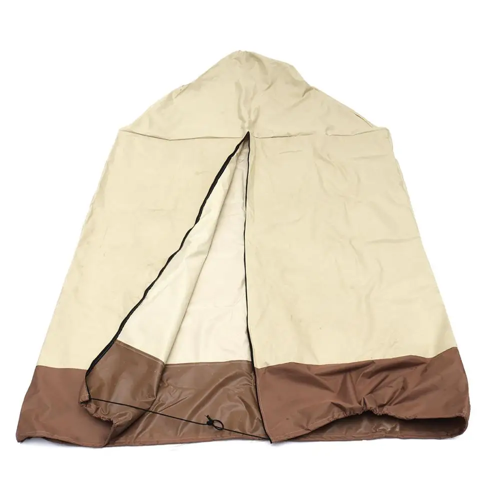 210D Oxford Fabric Heavy Duty Waterproof Wicker Egg Swing Chair Cover with Zipper Design and Elastic Hem