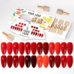 New Arrival Red Wine Factory Manufacturer Gel Nail Polish Set With Free Color Display