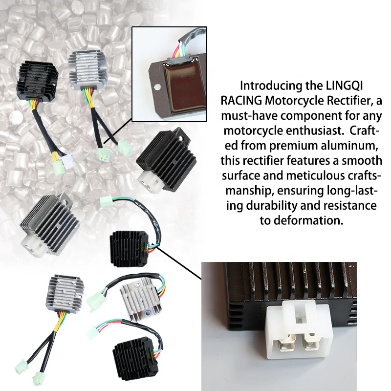 LING QI  5 Pin 4 5  Wires Voltage Regulator Rectifier  Ignition Ignite For Chinese Scooter Motorcycle Moped ATV