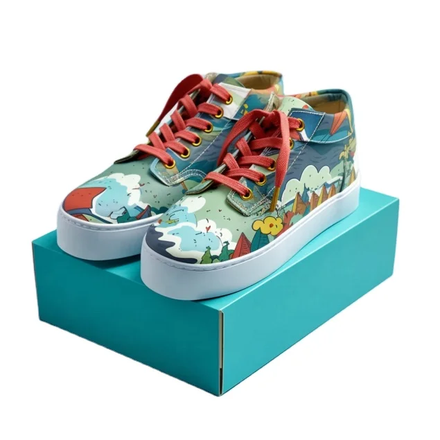 China Manufacture Import Pattern Corrugated Cardboard Packages Mail Top Tuck Shoes Shipping Paper Box