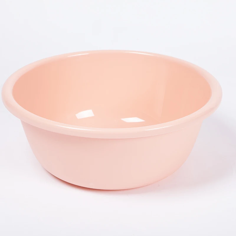 eco-friendly new cheap round durable kitchen plastic wash basin bathroom foot stackable wash plastic basin