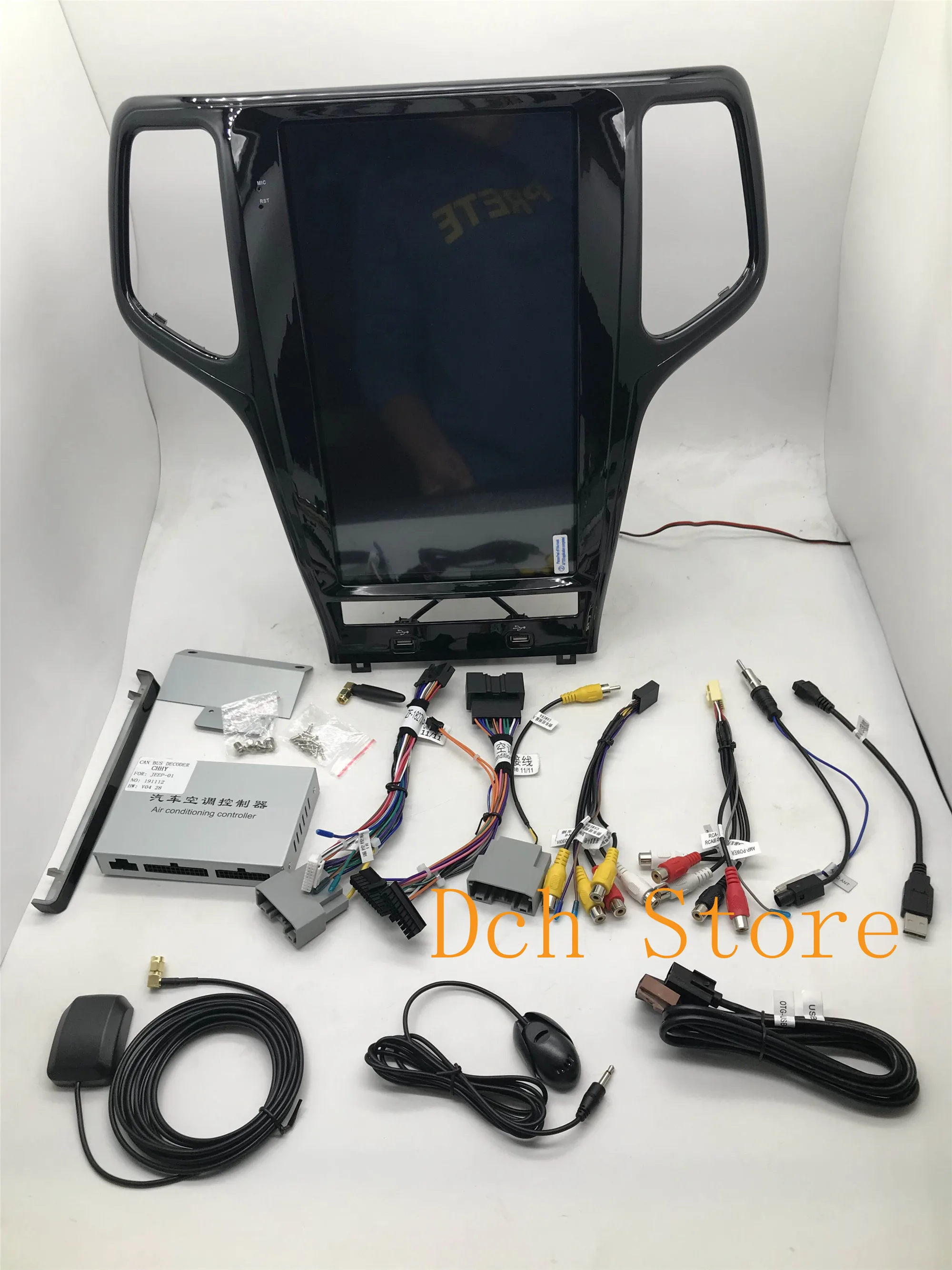  13 6 дюймовый android 9 0 автомобильный dvd-плеер gps для grand cherokee 2009-2020 вертикальный экран Тесла стиль Навигация радио