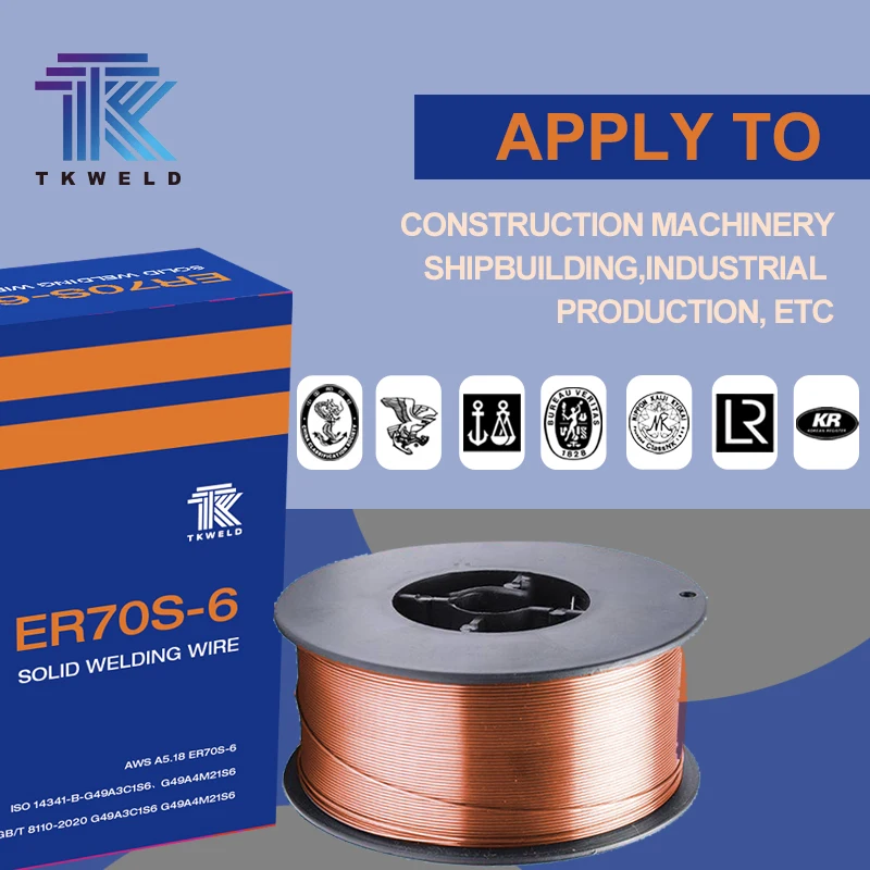 2023 TKweld Hot Sale Mig Welding Wire CO2  0.8mm 1.0mm 1.2mm Flux Welding Wires