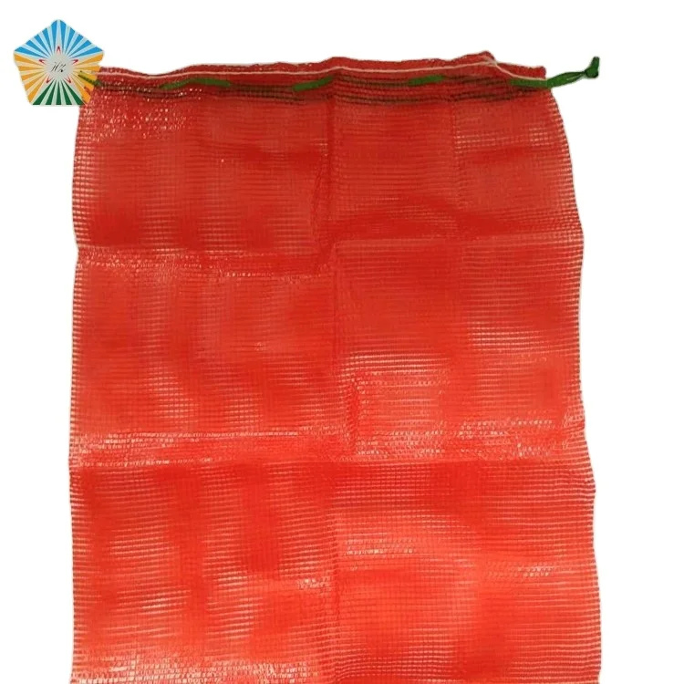 wholesale mesh bag 50*90cm 45kg for onion firewood potato mesh bag