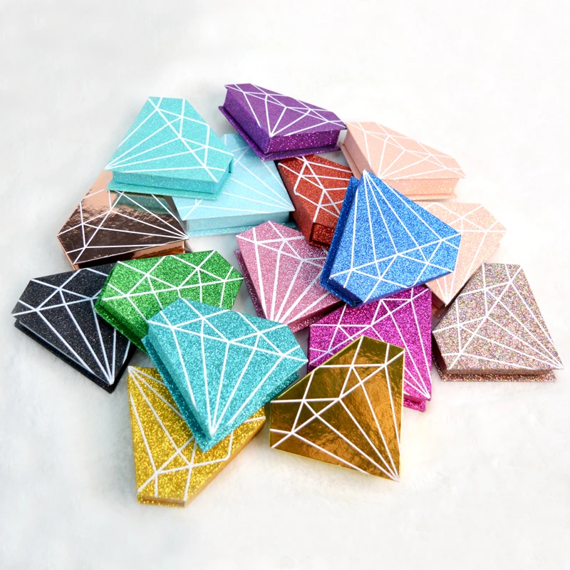 Diamond Lash Packaging Box Bulk 25 Mm Mink Strip Eyelashes 15Mm 20 Mm Siberian Fluffy Mink Lashses