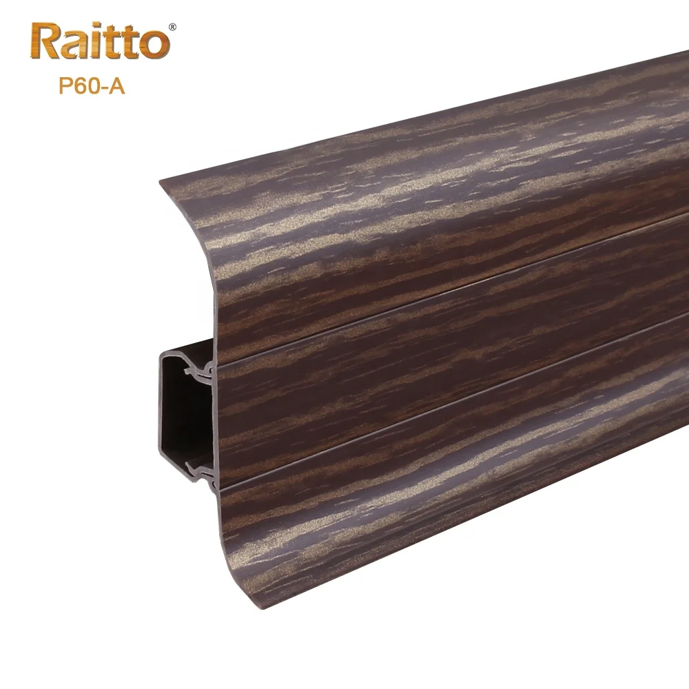 P60-A, Ruitai Plastic Floor Skirting/Vinyl Skirting Board/Flexible Baseboard