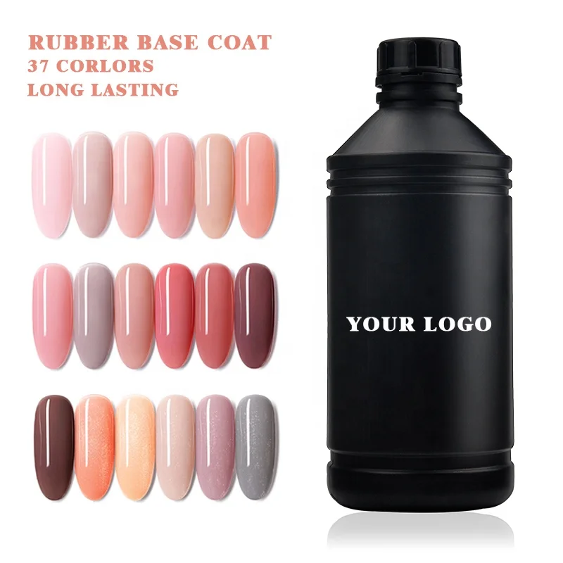 RONIKI nail supplies bulk oem color organic uv gel raw material private label rubber base coat