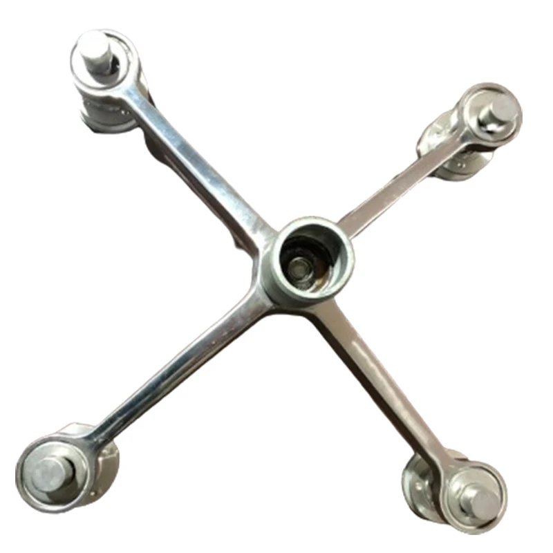 OEM/ODM Hardware Stainless Steel Glass Fin Spider for Structural Glazing Curtain Wall Systems