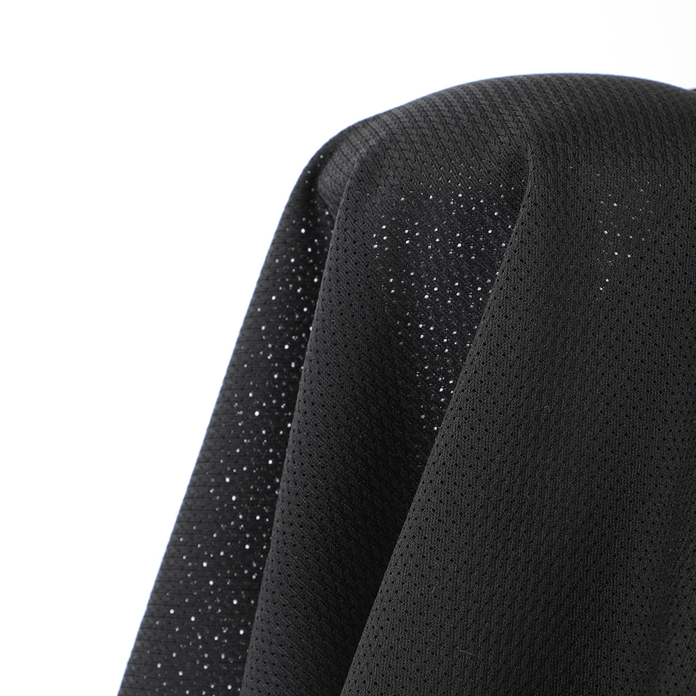 Solid Tear-Resistant 125Gsm  Knitted Weft 100% Polyester Breathable Mesh Fabric Bra Fabric For Sportswear
