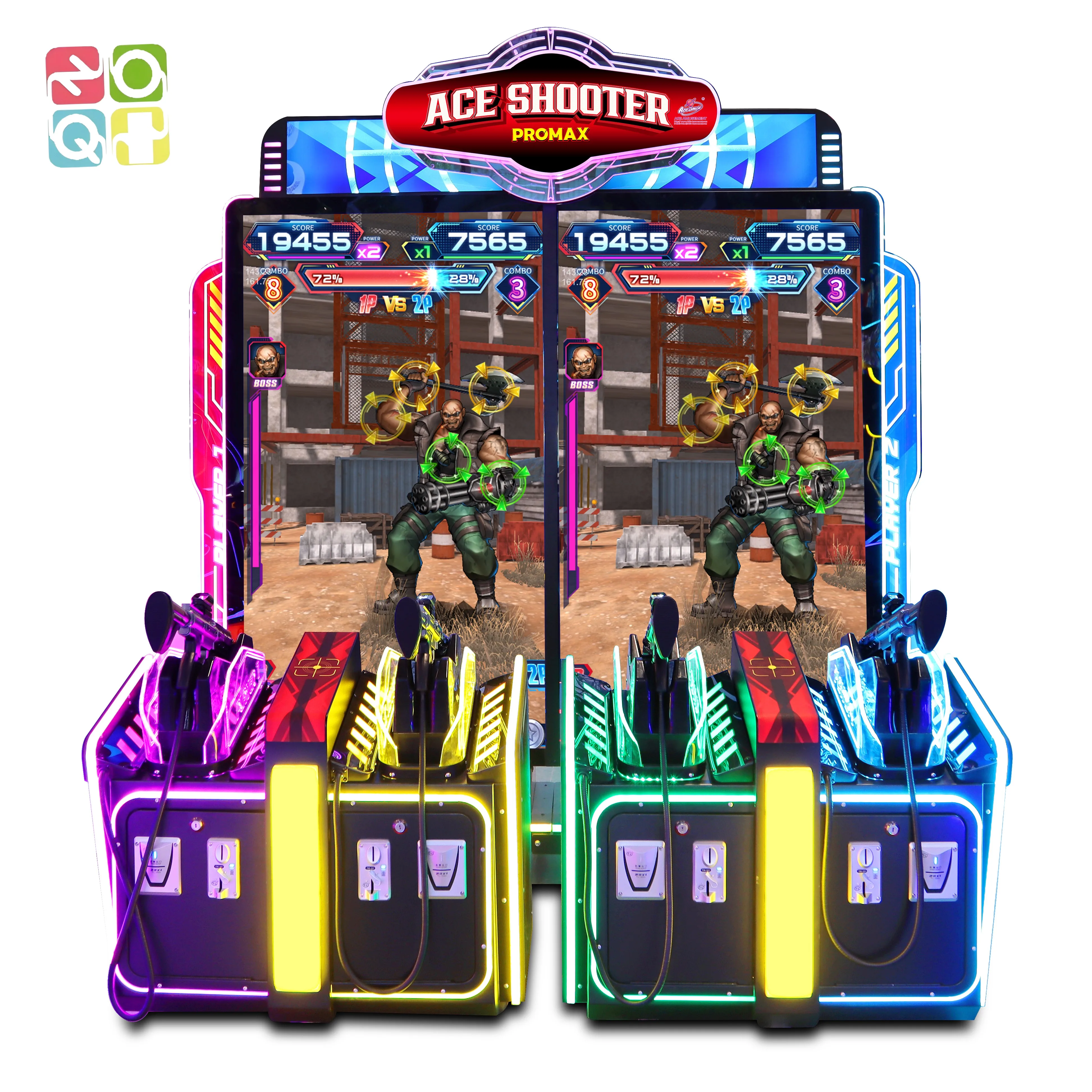 ACE SHOOTER PROMAX 4 player Indoor Game Coin Operated Arcade ticket redemption Shot Gun Shooting Game Machine for sale