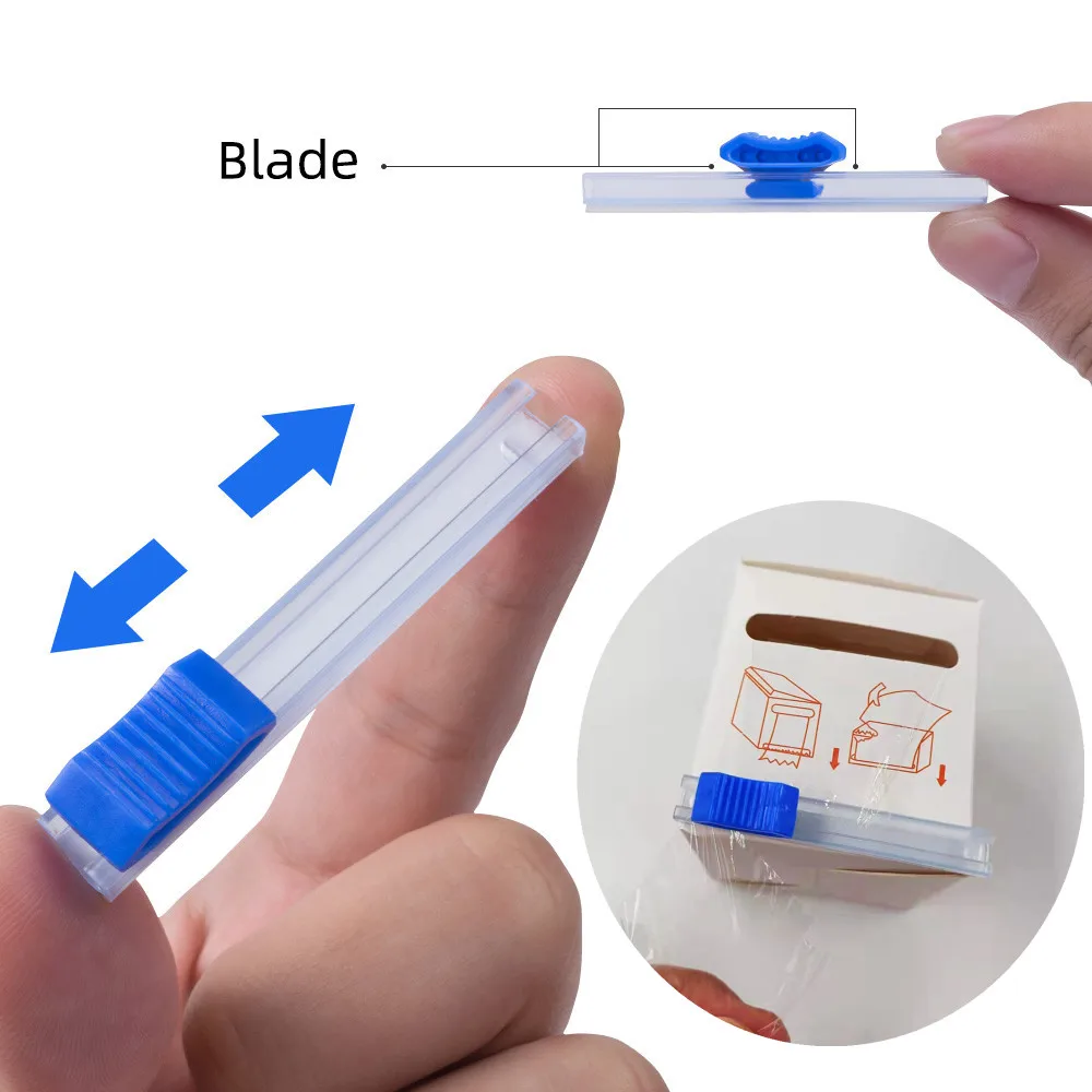 Free Sample upgrade big roll eyebrow cover tattoo plastic  wrap with cutting blade  microblading supplies