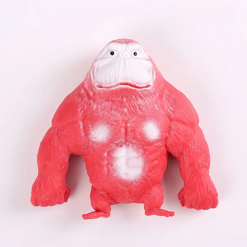 Syh505 Creative Stress Relief Toys Sensory Fidget Squeeze Monkey Tiger Model Soft Squish Stretchy Gorilla Toy
