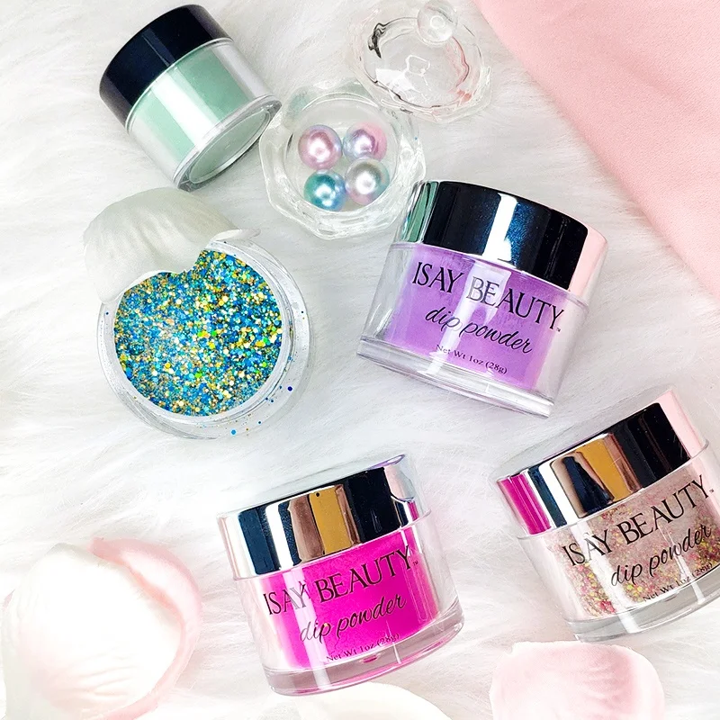 Wholesale Best Selling Dry Dipping Dust Cosmetic Nail Art Acrylic Dipping Powder Shiny Glitter Powder For Nails