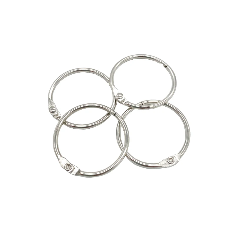 High Level Quality Hot Sale Key Rings Bulk  Stainless Steel Key Ring For Stationery Book Binder Ring