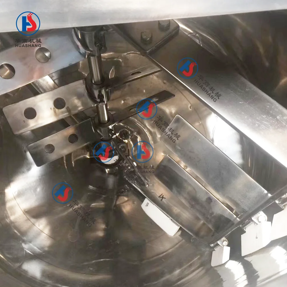 factory price industrial emulsifier mixing tank for cosmetic cream blending soap making machine stainless steel mixing tank