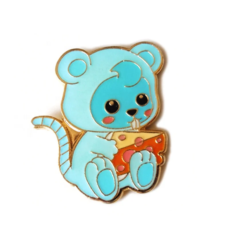 Wholesale custom cartoon moon face lapel pin hard enamel anime badge