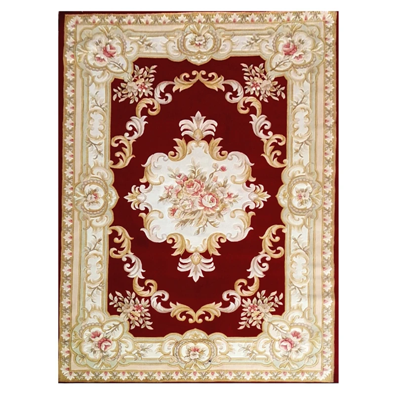 Роскошный темно-красный китайский шерстяной ковер в европейском стиле ручной работы ковры Египет