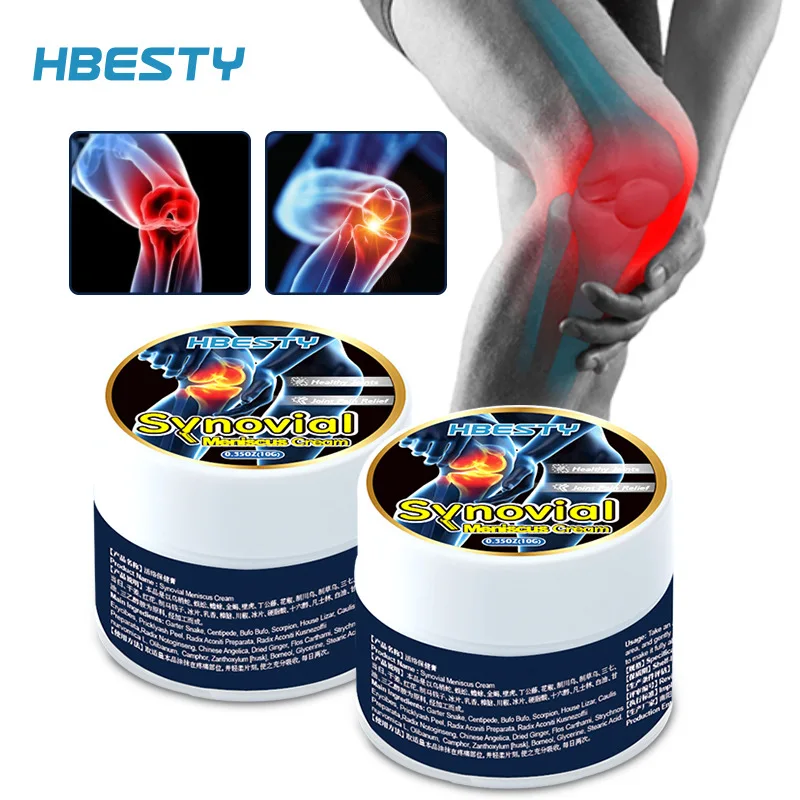 HBESTY Natural Relief Joint Stiffness Wormwood Synovial Activating Plaster Pain Relief Cream Joint Muscle Pain Relieving Balm