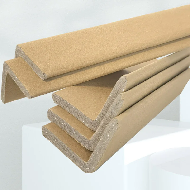 Eco-friendly  L shape Carton edge protecting paper corner protector for pallet carton edge board protector