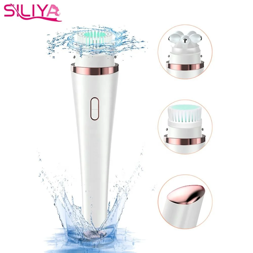 5 in 1 mini face cleaning exfoliator spin brush Beauty Care Massage Electric Facial Cleansing Brush, Skin Care Face Massager