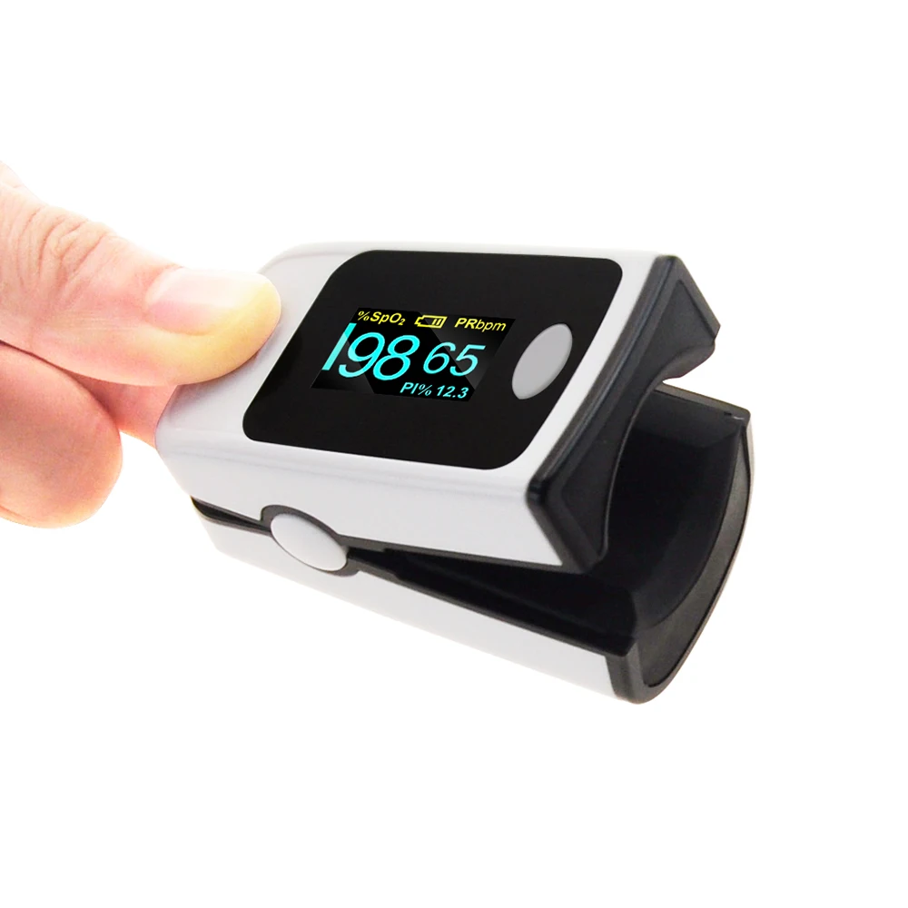 
In stock OLED new white fingertip pulse oximeter pulse oxymetre CE certification, ISO13485 