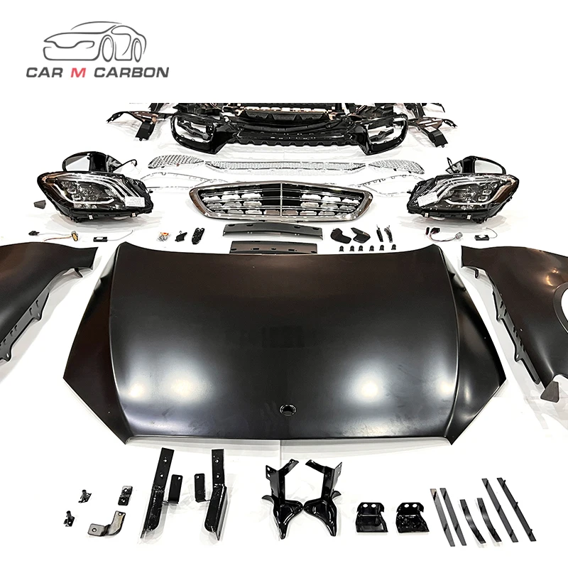 2009-2013Y S550 S500 S350 W221 Upgrade W222 S63 Auto Body Systems Bodykit Car Bumpers W221 S Class Old to New Body Parts