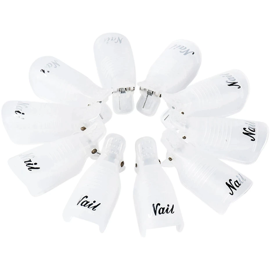 Colored Wearable Plastic Acrylic Nail Plastic Clip High Quality Nail Art Tool Uv Gel Nail Remover