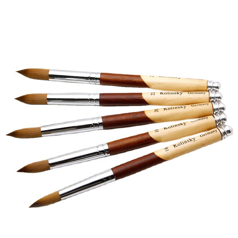 Ручка для полировки ногтей прямые продажи с завода набор кистей дизайна лайнер оптовая продажа круглая головка акриловая ручка клей кисточкой