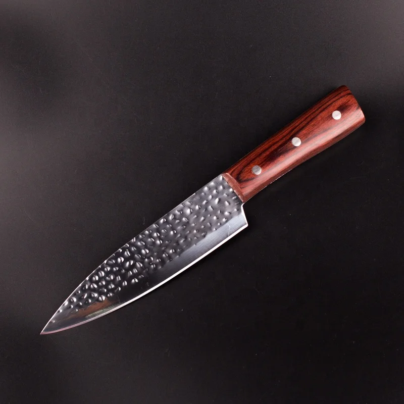 Wholesale Cheap stainless steel wood handle Butcher knife Meat knife Multi-function knife