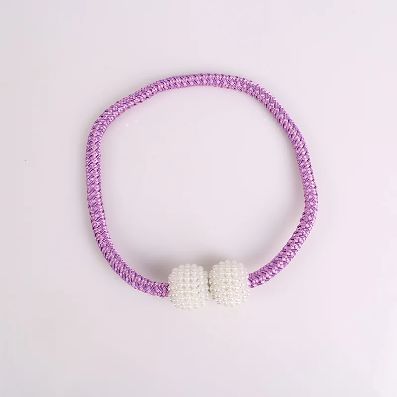 Popular home Drapery decorative support Weave Rope buckle tie back holdback holder Accessories magnetic curtain tiebacks