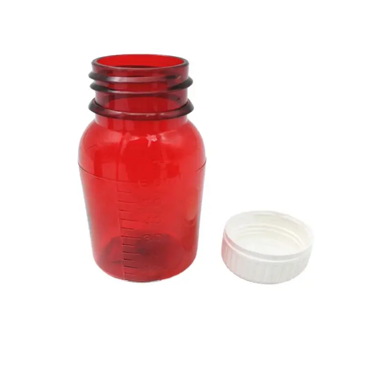 Plastic HDPE 60cc 100cc 200cc Capsule Black Medicine Bottle for Pill with Tear off Lid